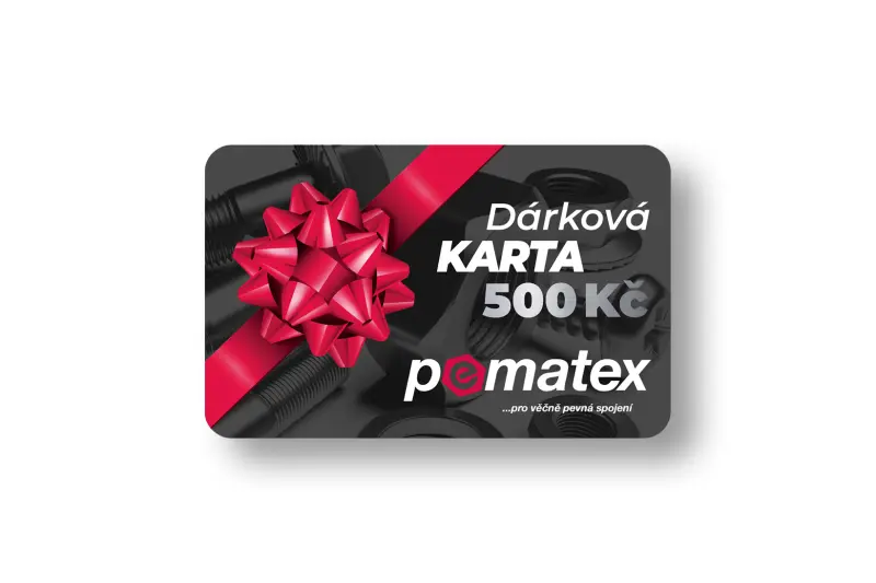 Dárkový poukaz Pematex, nominální hodnota 500,- Kč